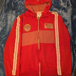 HBC Team Canada Olympic CON 888 Hoodie Sweatshirt Jacket Men's Size Large